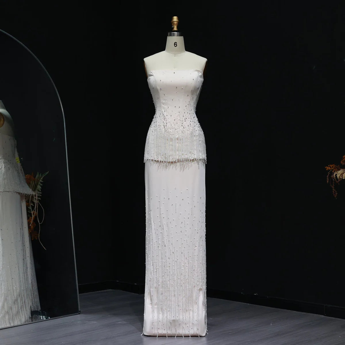 تصميم انيق مطرز بقطعتين